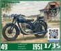 DMS-35003  автомобили и мотоциклы  Советский средний мотоцикл "49"  (1:35) 2000000259819