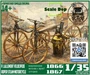 DMS-35064  техника и вооружение  1866 P. Lallement velocipede / 1867 Roper steam motorcycle  (1:35) 2000000259840
