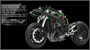 MT-001s  автомобили и мотоциклы  Kawasaki Ninja H2 R (Pre-colored Edition)  (1:9) 4897038552238