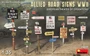 35608  наборы для диорам  ALLIED ROAD SIGNS WWII. EUROPEAN THEATRE OF OPERATIONS  (1:35) 4820183312600