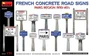 35659  наборы для диорам  FRENCH CONCRETE ROAD SIGNS. PARIS REGION 1930-40’s  (1:35) 4820183314338