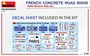 35659  наборы для диорам  FRENCH CONCRETE ROAD SIGNS. PARIS REGION 1930-40’s  (1:35) 4820183314338