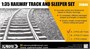 35B06-A  наборы для диорам  RAILWAY TRACK AND SLEEPER SET (2 шт - Длина 35.71 cm)  (1:35) 2000002135524