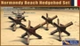 35GM0081  наборы для диорам  Normandy Beach Hedgehog Set  (1:35) 4892667350811