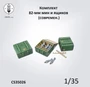 CS35026  наборы для диорам  Комплект 82-мм мин и ящиков (современ)  (1:35) 2000002190103