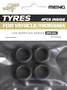 SPS-001  наборы для диорам  Tyres for Vehicle/Diorama (4pcs)  (1:35) 4897038550210