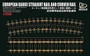 TK3505  наборы для диорам  360mm EUROPEAN GAUGE STRAIGHT AND CURVED RAIL  (1:35) 6953391972729