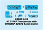 01089  техника и вооружение  М@З-545 Transporter with CHMZ@P-5247G Semi-trailer  (1:35) 9580208010892