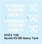 01572  техника и вооружение  Soviet KV-8S Heavy Tank  (1:35) 9580208015729