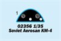 02356  техника и вооружение  Soviet Aerosan KM-4  (1:35) 9580208023564