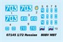 07145  техника и вооружение  Russian Танк-80BV MBT  (1:72) 9580208071459