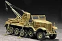 07251  техника и вооружение  Sd.Kfz. 9/1 mit Drehkran 6t auf Zugkraftwagen 18t  (1:72) 9580208072517