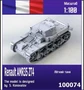 100074  техника и вооружение  Renault AMR35 ZT4 French light tank  (1:100) 2000000218144