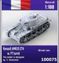 100075  техника и вооружение  Renault AMR35 ZT4 w. FT turret French light tank  (1:100) 2000000218151