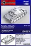 100253  техника и вооружение  Немецкий лёгкий танк Pz.Kpfw. IIс модифицированный  (1:100) 2000002165316