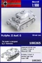 100265  техника и вооружение  Немецкий лёгкий танк Pz.Kpfw. II G  (1:100) 2000002176060