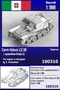 100310  техника и вооружение  Итальянская танкетка Carro Veloce L3/38 с пулемётом Breda m.31  (1:100 2000002202622