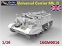 16GM0016  техника и вооружение  Universal Carrier Mk. II  (1:16) 694678511882