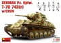 35026  техника и вооружение  GERMAN Pz. Kpfw. T-70 743(r) w/CREW   (1:35) 4820041100448