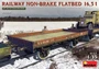39004  техника и вооружение  RAILWAY NON-BRAKE FLATBED 16,5 t  (1:35) 4820183312686