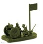 6145  техника и вооружение  Советская полковая пушка 76мм (1:72) 4600327061454