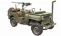 6351  техника и вооружение  WILLYS JEEP WITH M2 MACHINE GUN (1:24) 8001283063517