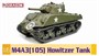 75046  техника и вооружение  M4A3(105) HOWITZER TANK  (1:6) 89195750464