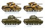 7511  техника и вооружение  M4A2 Шерман III  (2 быстросборные модели) (1:72) 2000002092360