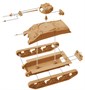 7511  техника и вооружение  M4A2 Шерман III  (2 быстросборные модели) (1:72) 2000002092360
