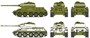 7515  техника и вооружение  Танк-34/85 (2 быстросборные модели) (1:72) 8001283075152