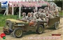 CB35169  техника и вооружение  British Airborne Troops Riding In 1/4 ton Truck & Trailer  (1:35) 4544032703967