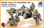 CB35207  техника и вооружение  British Army ATV Quad Bike and Trailer w/Soldier  (1:35) 4544032739362
