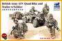 CB35207  техника и вооружение  British Army ATV Quad Bike and Trailer w/Soldier  (1:35) 4544032739362