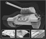 FH3022  техника и вооружение  Танк-34/85 Chinese People‘s Volunteer Army (Korean War)  (1:72) 4580702172862