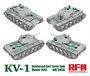 RM-5056  техника и вооружение  KV-1 Reinforced Cast Turret mod.1942 w/workable track links  (1:35) 4897062621412