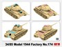 RM-5079  техника и вооружение  Танк-34/85 Model 1944 Factory No. 174  (1:35) 4897062621290