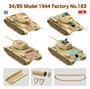 RM-5083  техника и вооружение  Танк-34/85 обр.1944г., завод №183  (1:35) 4897062621108