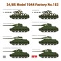RM-5083  техника и вооружение  Танк-34/85 обр.1944г., завод №183  (1:35) 4897062621108