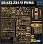 RM-5110  техника и вооружение  Sd.Kfz.234/2 PUMA with Engine Parts  (1:35) 4897062621702