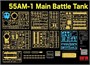 RM-5147  техника и вооружение  Танк-55АМ-1 с подвижной подвеской и гусеницами  (1:35) 2000002206873