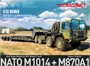 UA72341  техника и вооружение  NATO M1014 8x8 High-MobilityTruck with M870A1 Semi-Trailer (1:72) 4589462477101