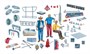 0720  фигуры  TRUCK ACCESSORIES (1:24) 8001283807203