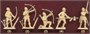 6027  фигуры  ENGLISH KNIGHTS AND ARCHERS (100 YEARS WAR) (1:72) 8001283860277