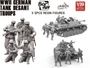 BR-005  фигуры  WWII German Tank Desant Troops (5 Pcs. resin figures)  (1:35) 6971995746621