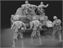BR-005  фигуры  WWII German Tank Desant Troops (5 Pcs. resin figures)  (1:35) 6971995746621