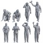 BR-006  фигуры  IJN Carrier Crew Pilots & Officers (8 Pcs.)  (1:35) 6971995746669