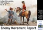 MB35217  фигуры  Донесение о передвижении врага. Серия Индейских войн, XVIII век. Набор № 3  (1:35) 4820113082368