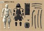 SNS004  фигуры  Sannshirou from the Sengoku Kumigashira (Black)  (1:24) 6972444300135