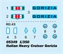 05349  флот  Italian Heavy Cruiser Gorizia  (1:350) 9580208053493
