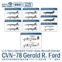 6501  флот  USS Gerald R. Ford CVN-78 Aircraft Carrier (Upgraded Version)  (1:700) 6974715830235